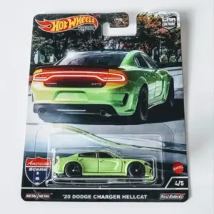 Hot Wheels 2022 Car Culture American Scene 4 of 5 2020 Dodge Charger Hellcat Acid Green HCK04