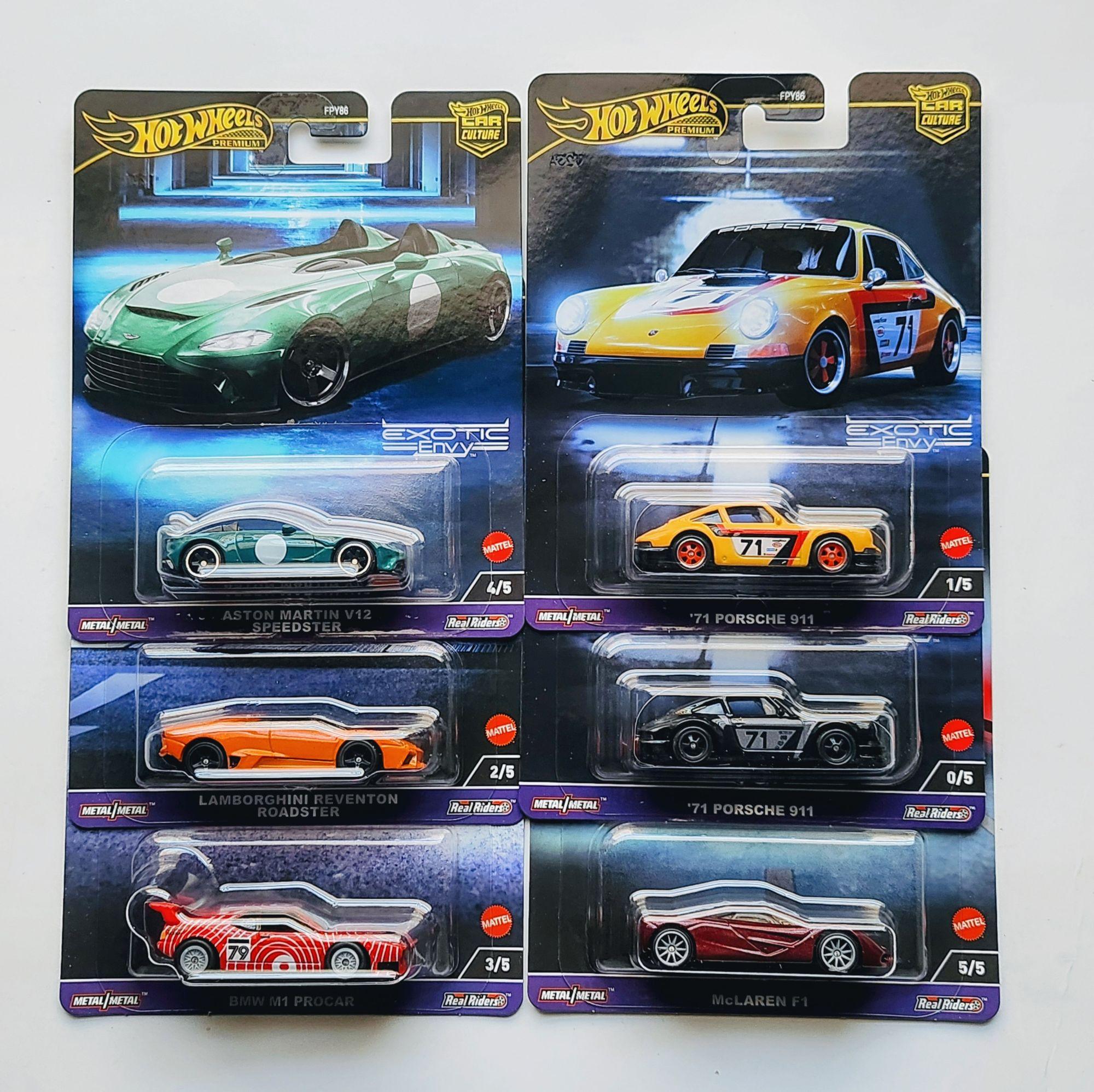 Hot wheels Premium 2023 Car Culture Exotic Envy Complete set w