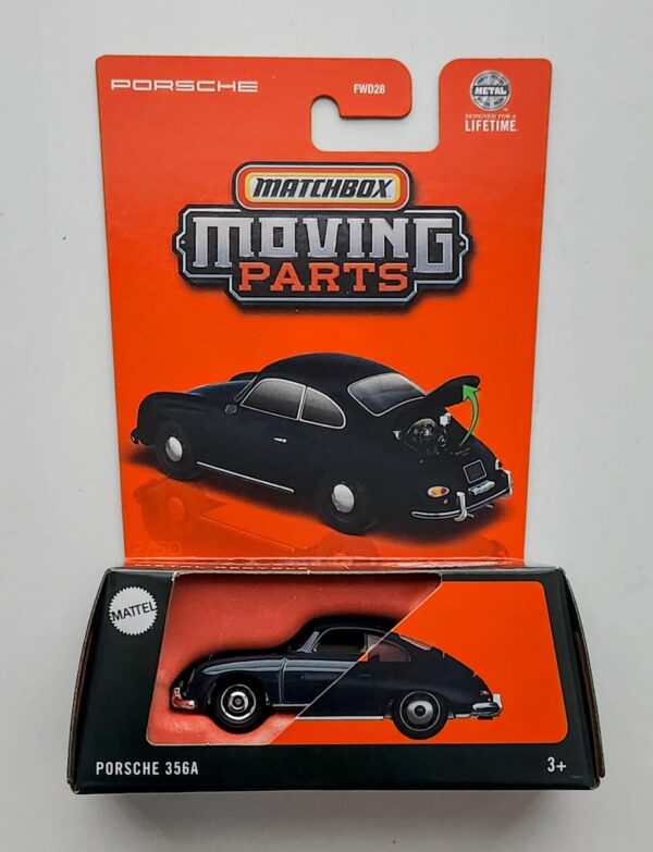 Matchbox 2025 Moving Parts 02 of 50 - Porsche 356A JBW97 Acquamarin Blue Metallic
