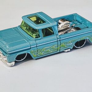 Hot wheels 2025 Multi-pack exclusive Custom 1962 Chevy Truck blue with green flames