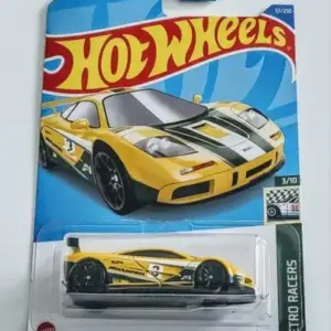 Hot Wheels 2022 Retro Racers 3 of 10 Mclaren F1 GT-R Teal Yellow Kroger
