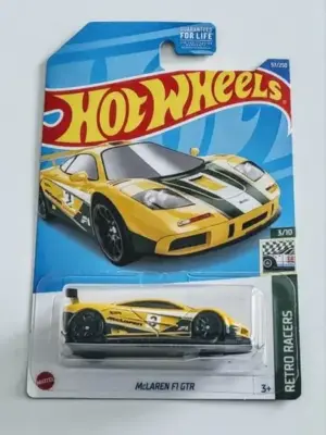 Hot Wheels 2022 Retro Racers 3 of 10 Mclaren F1 GT-R Teal Yellow Kroger