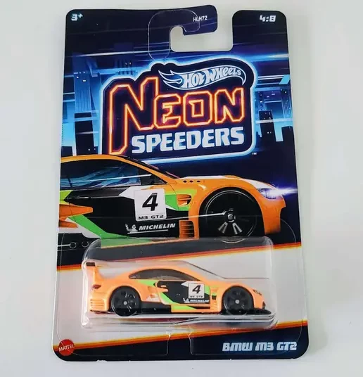 Hot wheels 2024 Neon Speeders Series 3 HLH72-956C- 4 of 8 - BMW M3 GT2 orange HRW78