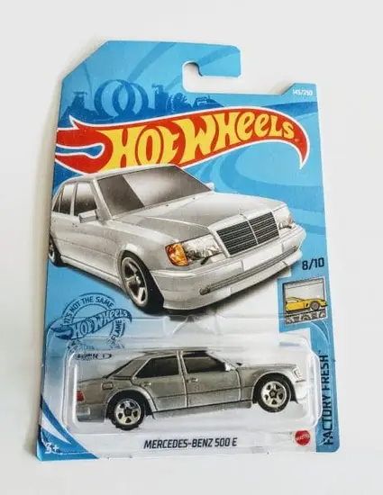 Hot Wheels 2021 Factory Fresh 8 of 10 Mercedes-Benz 500 E (gray)