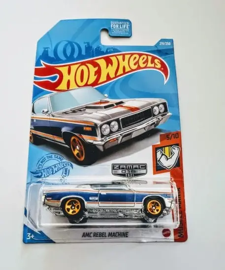 Hot Wheels 2021 Muscle Mania  AMC Rebel Machine 16 of 18 Zamac GTD29