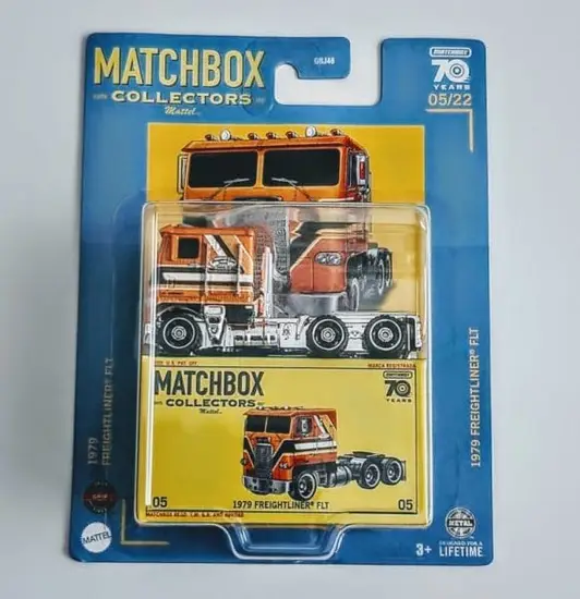 Matchbox 2023 Collectors Series 5 of 22 - 1979 Freightliner FLT orange HFL99