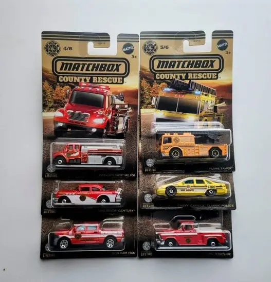 Matchbox 2023 County Rescue Series Complete Set GGF12-957A