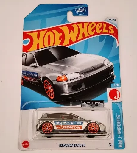Hot wheels 2024 HW J-imports 4 of 10 1992 Honda Civic EG Zamac HTF50