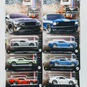 Hot Wheels Silver Series 2024 Mustang 60th Anniversary Series Complete Set w/Chase GRT101-956M
