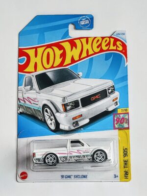Hot wheels 2024 HW The 90's - 7 of 10 - 1991 GMC Syclone white HTB10