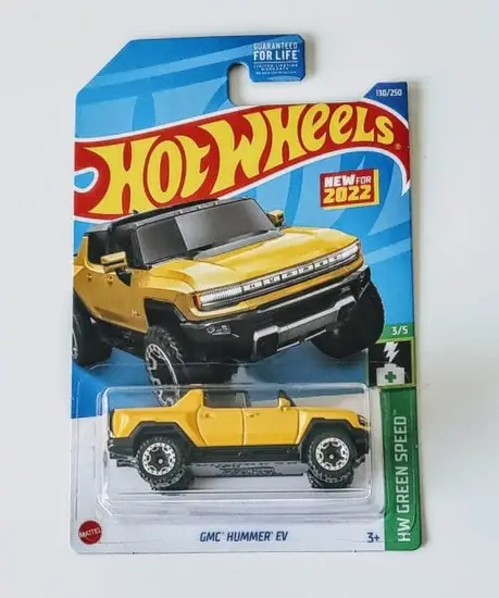Hot Wheels 2022 HW Green Speed 3 of 5 GMC Hummer EV Yellow HCT03
