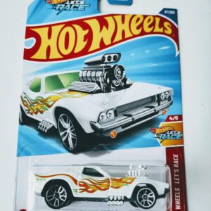 Hot wheels 2025 Hot Wheels Lets Race 4 of 5 Rodger Dodger white HYX12