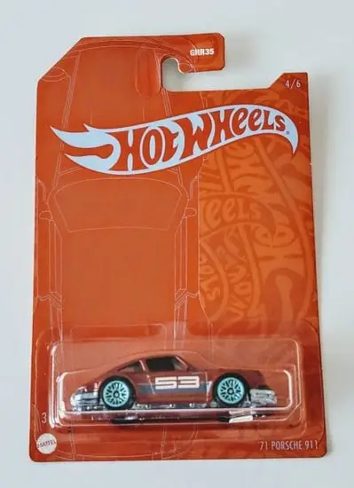 Hot Wheels 2021 53rd Anniversary series mix 2 - 4 of 6 1971 Porsche 911 GRR39