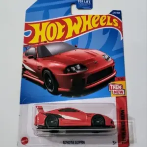 Hot Wheels 2022 Then and Now 5 of 10 Toyota Supra Red HCV16