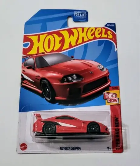 Hot Wheels 2022 Then and Now 5 of 10 Toyota Supra Red HCV16