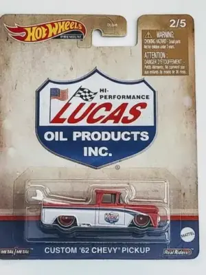 Buy Hot Wheels 2023 Pop Culture - Vintage oil series 2 of 5 Custom 1962 Chevy Pickup Lucas Oil HKD00