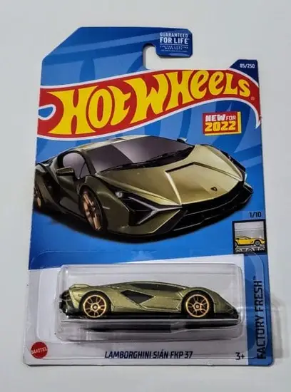 Hot Wheels 2022 Factory Fresh 1 of 10 - Lamborghini Sian FKP 37 Green