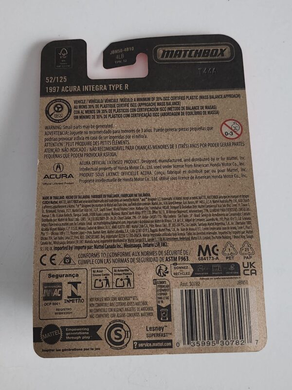 Matchbox 2025 - 1997 Acura Integra Type R white JBN50