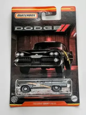 Matchbox 2022 Dodge Series 1 of 12 - 1959 Dodge Coronet Police black HFJ12