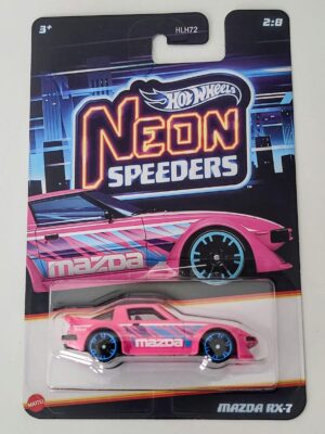Hot wheels Silver series 2025 Neon Speeders HLH72-956E- Mazda Rx-7   JCB01 pink