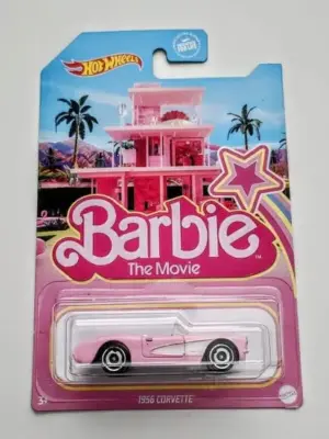 Hot wheels 2023 - Barbie the Movie 1956 Corvette pink HPR54 (Movie Card variation )
