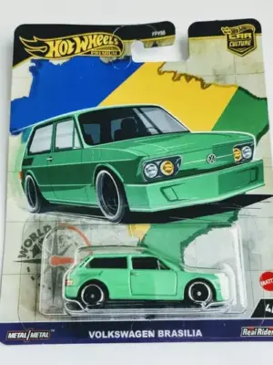 Hot wheels Premium 2024 Car Culture  World Tour FPY86-961A - 4 of 5 Volkswagen Brasilia green HRV82