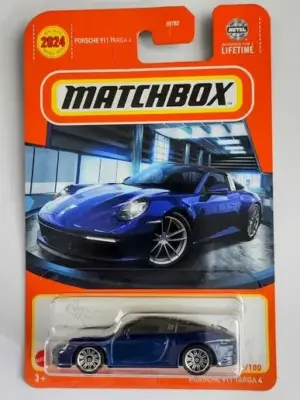 Matchbox 2024 60 of 100 - Mbx Showroom Porsche 911 Targa 4 blue HVL00