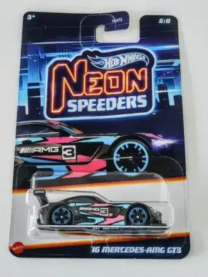 Hot wheels 2024 Neon Speeders Series 3 HLH72-956C- 5 of 8 - 2016 Mercedes AMG GT3 HRW79