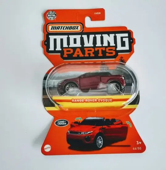 Matchbox 2022 Moving Parts 44 of 50 Range Rover Evoque red HFM94