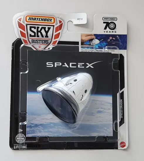 Matchbox  2023 Skybusters Space X Dragon Capsule HHT34