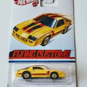 Hot Wheels 2022 Flying Customs 1985 Chevrolet Camaro Iroc-Z Yellow HDG59