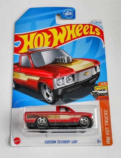 Hot Wheels 2024 HW Hot Trucks 6 of 10 Custom 1972 Chevy Luv Red (Kroger) HTF72