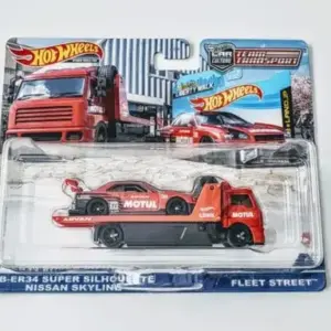 Hot Wheels 2022 Team Transport 44 LB-ER34 Super Silhouette Nissan Skyline w/Fleet Street Motul HCN54