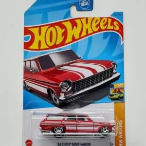 Hot wheels 2023 HW Wagons 3 of 5 1964 Chevy Nova Wagon red HKH70
