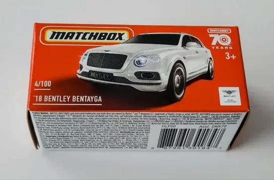 Matchbox 2023 Power Grabs 4 of 100 MBX City Bentley Bentayga white HLF00