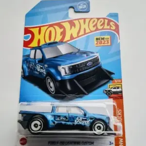 Hot wheels 2023 HW Hot Trucks 9 of 10 Ford F-150 Lightning custom blue HKG66