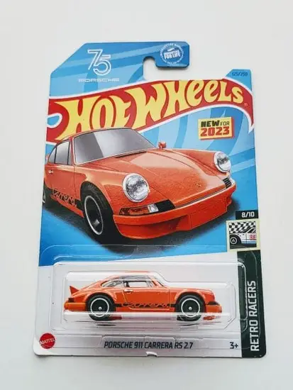Hot wheels 2023 Retro Racers  8 of 10 Porsche 911 Carerra RS 2.7 Orange HKJ82