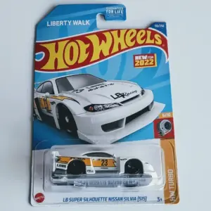 Hot Wheels 2022 HW Turbo 6 of 10 LB Super Silhouette Nissan Silva (S15) white