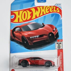 Hot wheels 2024 - 2 of 5 Quarter Mile Heroes 2016 Bugatti Chiron red HTB88