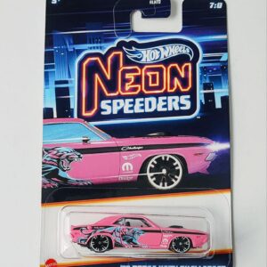 Hot Wheels Silver Series 2024 Neon Speeders HLH72-956D 7 of 8 1970 Dodge Hemi Challenger pink JBY98