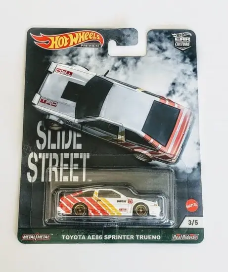 Hot Wheels 2021 Car Culture Slide Street 3 of 5 Toyota AE86 Sprinter Trueno GRJ83 (Formula Drift)