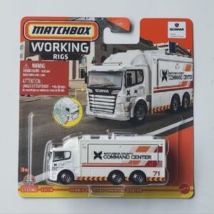 Matchbox 2024 Working Rigs 13 of 16 Scania Tactical Command Center JCY28
