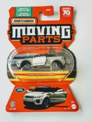 Matchbox 2023 Moving Parts 21 of 54 Range Rover Evoque grey HLG06
