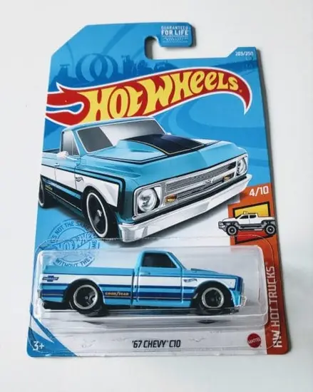 Hot Wheels 2021 HW Hot Trucks 4 of 10 1967 Chevy C10 Blue GRY91