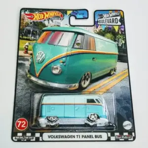 Hot wheels 2023 Boulevard mix Q 72 of 75 - Volkswagen T1 Panel Bus teal HKF18
