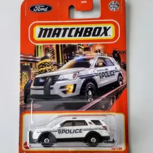 Matchbox 2022 MBX City 92 of 100 – 2016 Ford Interceptor Utility Monroeville Police SUV