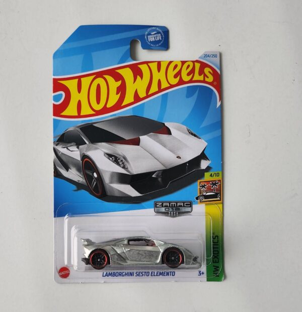 Hot wheels 2024 HW Exotics 4 of 10 - Lamborghini Sesto Elemento Zamac HTF55