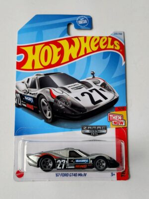 eefa6f63-20241204_1338317e27207733576051561687.jpg Hot wheels 2024 Then and Now 5 of 10 - 1967 Ford GT40 MK.IV zamac HTF56