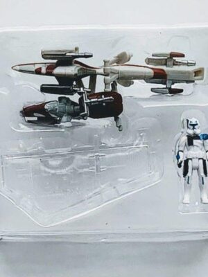 Star Wars Micro Galaxy Squadron Scout class series 7 - Captain Rex on Barc Speeder with side car SWJ0246-3