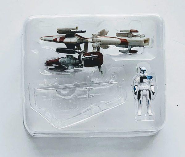 Star Wars Micro Galaxy Squadron Scout class series 7 - Captain Rex on Barc Speeder with side car SWJ0246-3